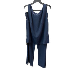 VK Select Navy 2-Piece Pant Suit - Special Occasion Outfit